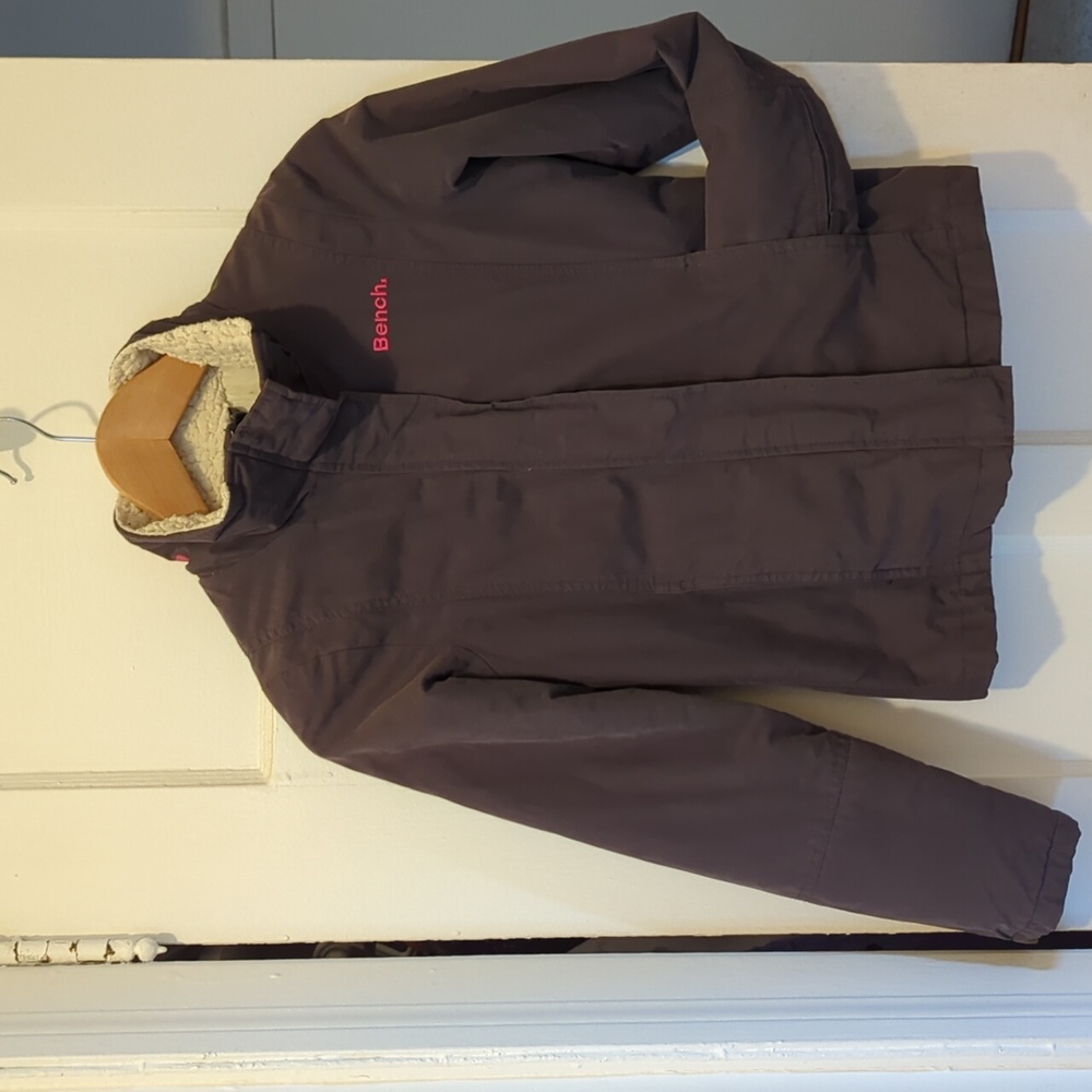 Bench Charcoal Jacket with Pink Accent